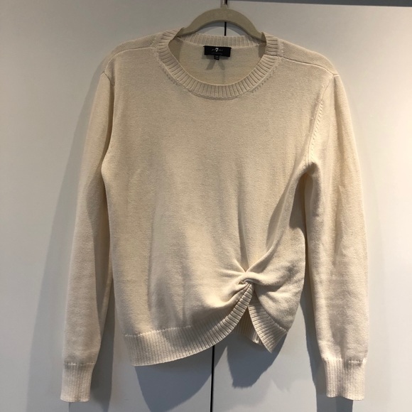 7 for all mankind twist front sweater xs FINAL PRICE NO OFFERS - Picture 1 of 4